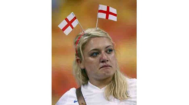An England fan reacts after the 2014 World Cup Group D soccer match between England and Italy at the Amazonia arena in Manaus on June 14, 2014. Reuters