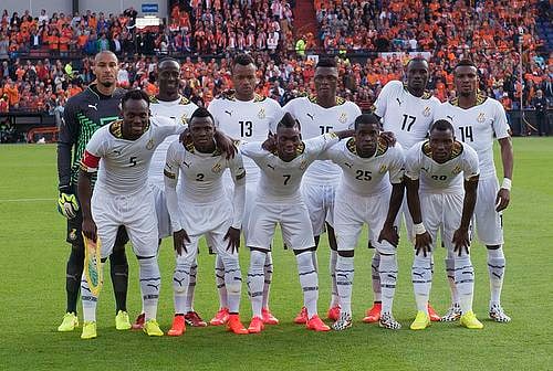 Ghana's national soccer team poses for a photo before a friendly soccer match against Netherlands in Rotterdam in this May 31, 2014 file photo.  Photo: Reuters