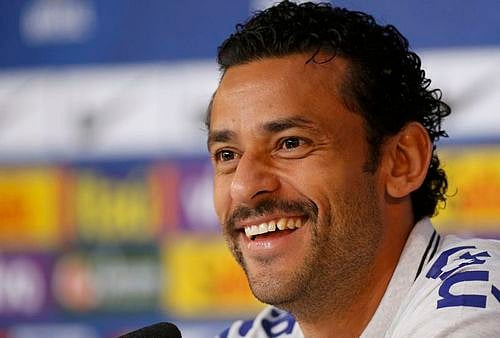 Brazil's national soccer team player Fred speaks during a news conference in Teresopolis, near Rio de Janeiro, June 26, 2014. Photo: Reuters