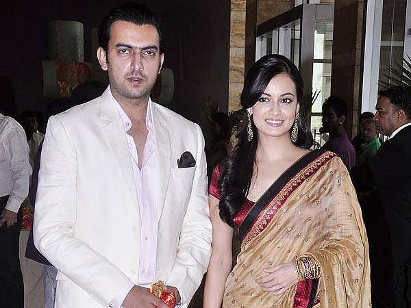 Dia Mirza and Sahil Sangha tie the knot on 18 October. Photo: IANS
