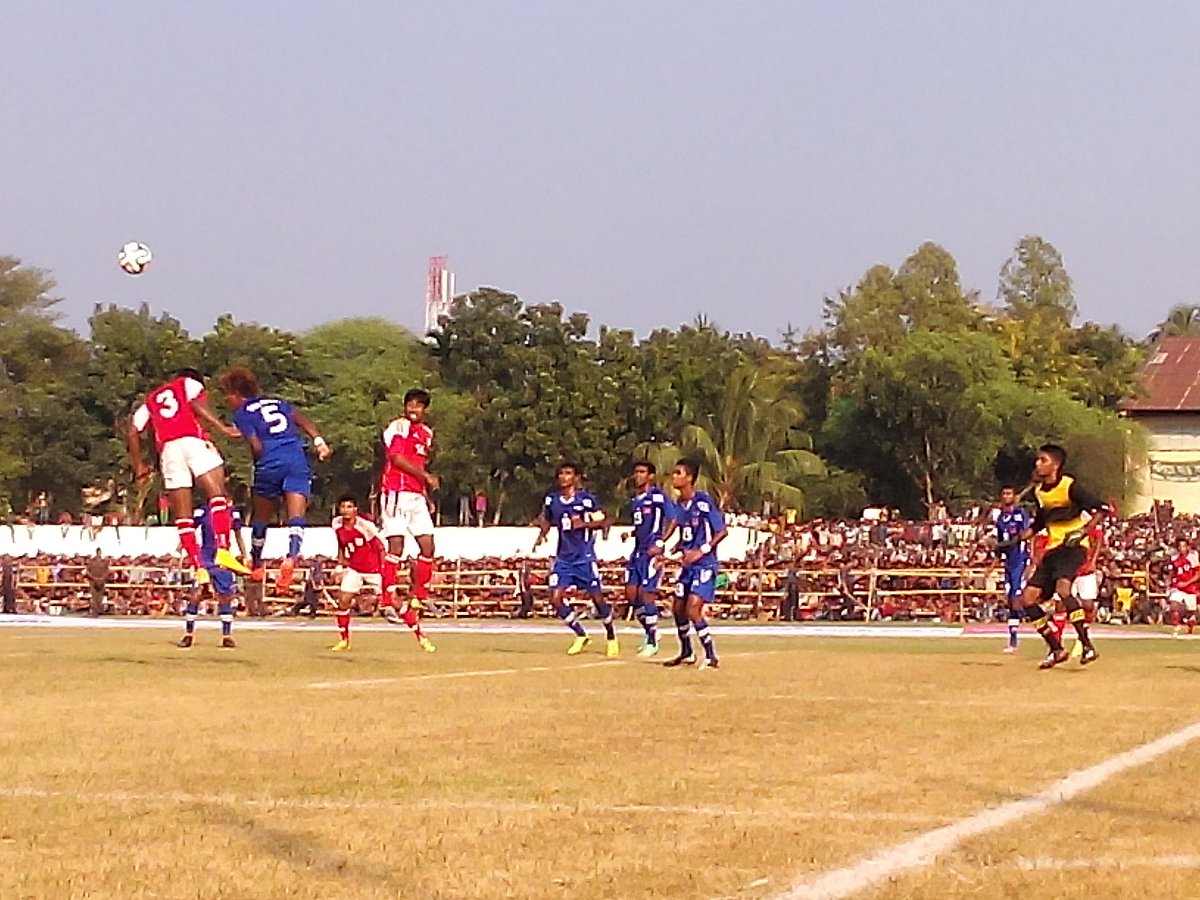 FIFA friendly match between Bangladesh and Sri Lanka is held at Shamsul Huda Stadium in Jessore on Friday. Photo: Ehsan Ud Dowla