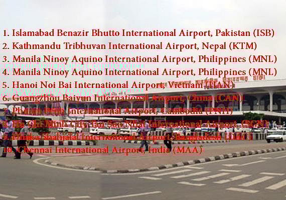 According to the 'Sleeping in Airports' website, lists of the Asian worst aiports are seen. Photo: AFP