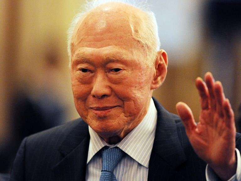 Singapore’s elder statesman Lee Kuan Yew . Photo: AFP