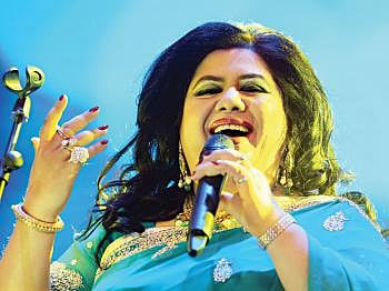 Runa Laila performs in 'Golden Jubilee Celebration of Runa Laila'. Photo: Zahidul Karim