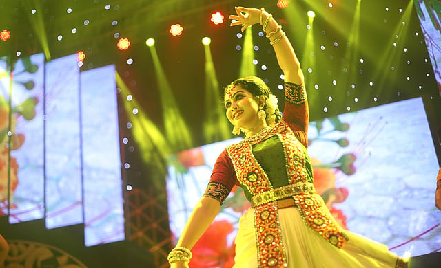 Artiste Nadia performs at Meril-Prothom Alo award reception programme on 08 May 2015. Photo: Saiful Islam
