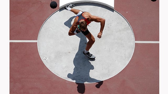 Michael Schrader of Germany competes in the men