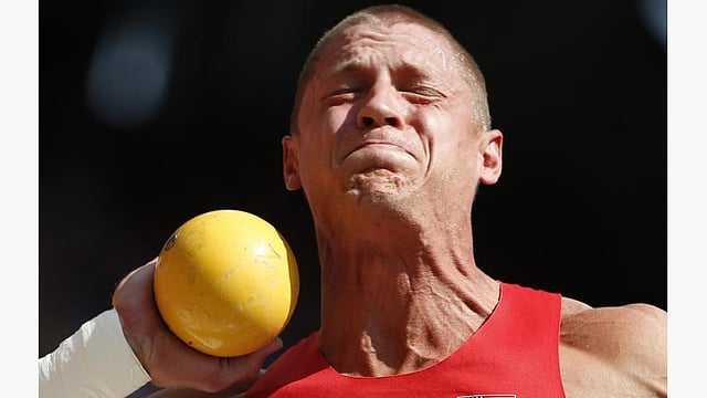 Trey Hardee of the U.S. competes in the men