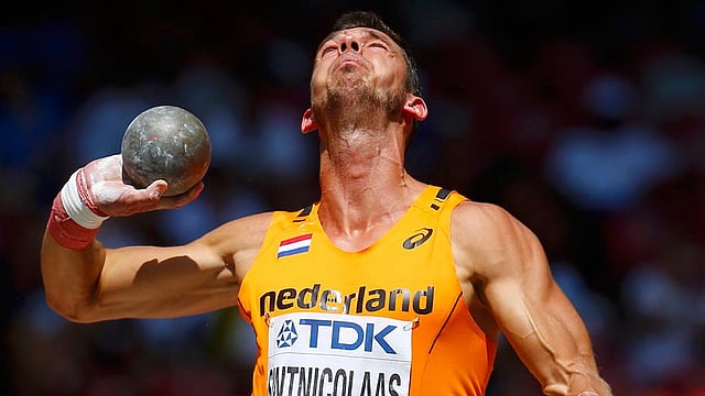 Eelco Sintnicolaas of Netherlands competes in the men