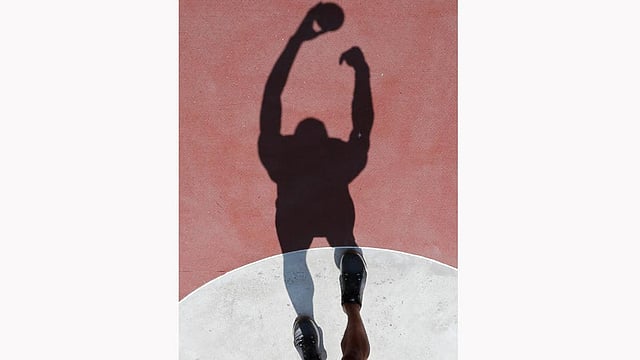 Ashton Eaton of the U.S. competes in the men