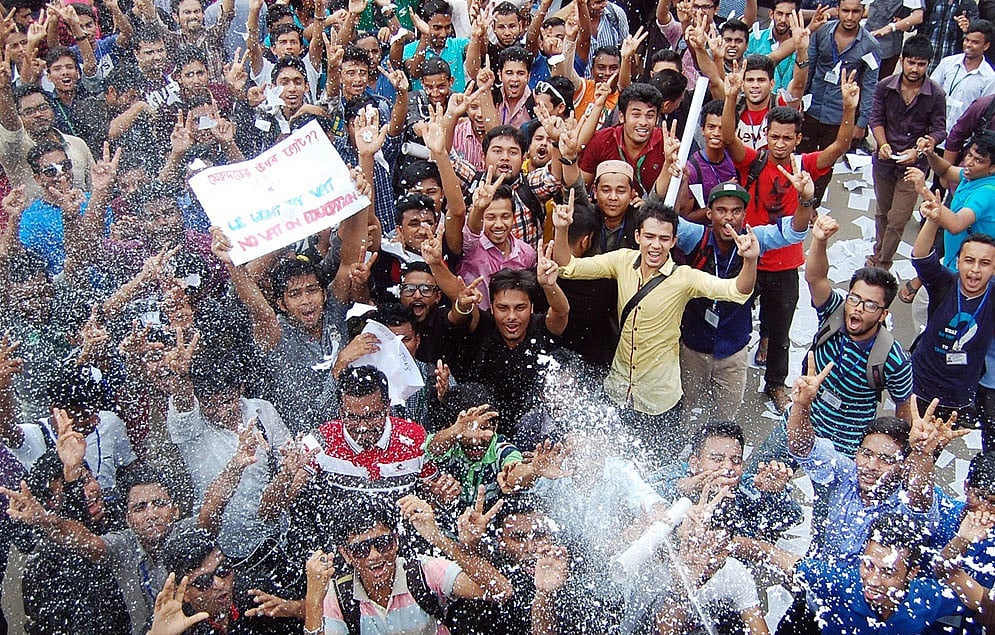 In the face of widespread student movement, the government on Monday decided to withdraw the 7.5 per cent value added tax (VAT). Photo: Focus Bangla