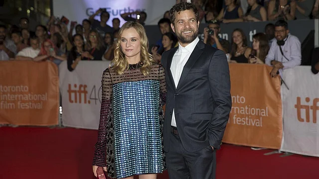 Diane Kruger arrives with her boyfriend Joshua Jackson on the red carpet for the film `Disorder` during the 40th Toronto International Film Festival in Toronto, Canada, September 17, 2015.