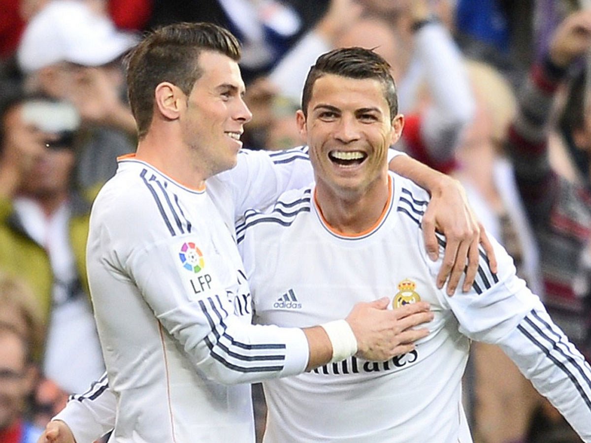 Real Madrid`s Gareth Bale, left, and Cristiano Ronaldo. AFP PHOTO