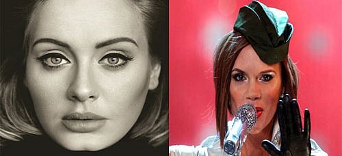 Adele bond,Victoria Beckham.Photo:AFP