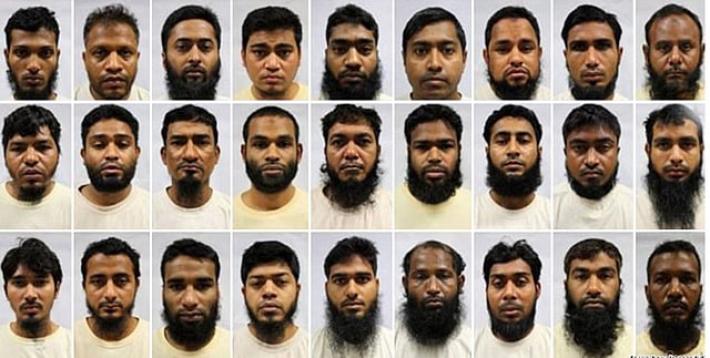 Police arrests 14 of the 26 Bangladeshis on Thursday, who were deported from Singapore for allegedly supporting “the armed jihad ideology of terrorist groups”.
