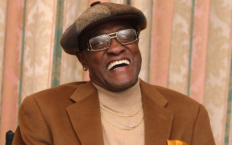 This file photo taken on February 06, 2008 shows US singer Billy Paul speaking during a Pre-GRAMMY Party at the Four Seasons Hotel in Beverly Hills, California. Photo: AFP