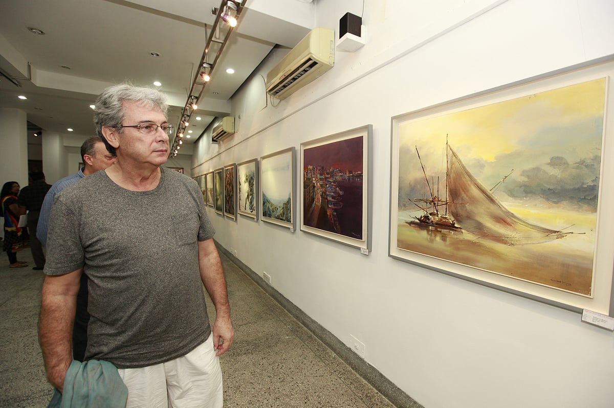 Visitors at the exhibition. Photo: Prothom Alo