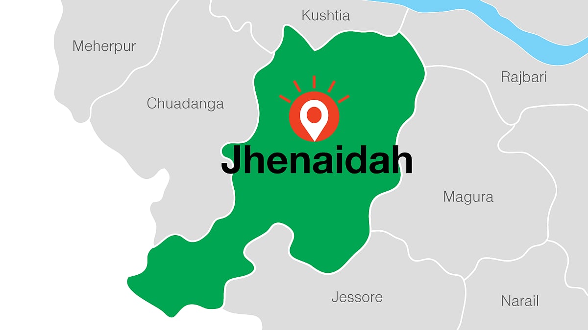 Map of Jhenaidah