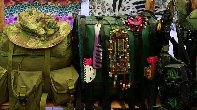 Accessories are pictured on a backpack inside a tent at a camp in Cordillera Oriental, Colombia, August 16, 2016. Picture taken August 16, 2016. Photo: Reuters