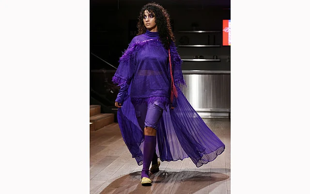 A model walks the runway at the Gypsy Sport fashion show during New York Fashion Week. Photo: AFP
