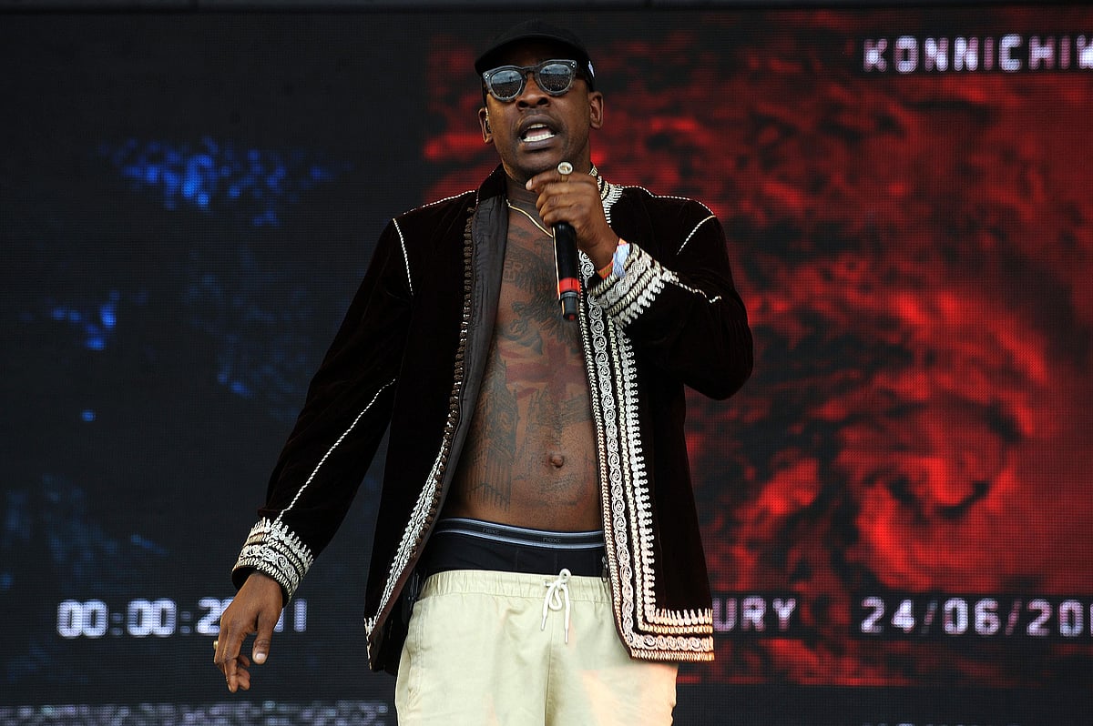 This file photo taken on 24 June, 2016 shows London based artist SKEPTA performs on the Pyramid Stage on day three of the Glastonbury Festival of Music and Performing Arts on Worthy Farm near the village of Pilton in Somerset, South West England on 24 June, 2016. Photo: AFP