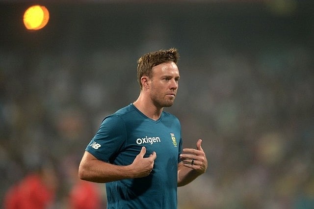 South Africa`s AB de Villiers shown on Thursday during the rained out third Twenty20 against India in Kolkata. Dibyangshu Sarkar AFP