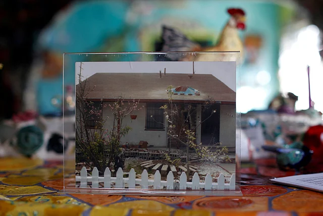 A photo of the house before it became the Mosaic Tile House in Venice, California. Photo: Reuters