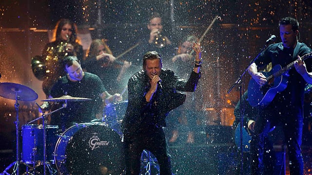 OneRepublic performs on stage at the 2016 MTV Europe Music Awards at the Ahoy Arena in Rotterdam. Photo: Reuters