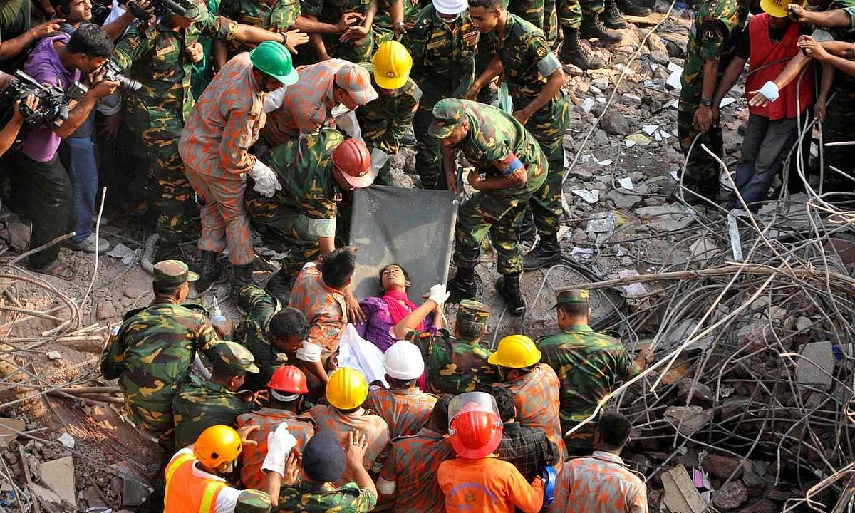 The 2013 Rana Plaza collapse that killed 1,137 people is considered the world’s worst garment factory disaster. Photo: Reuters