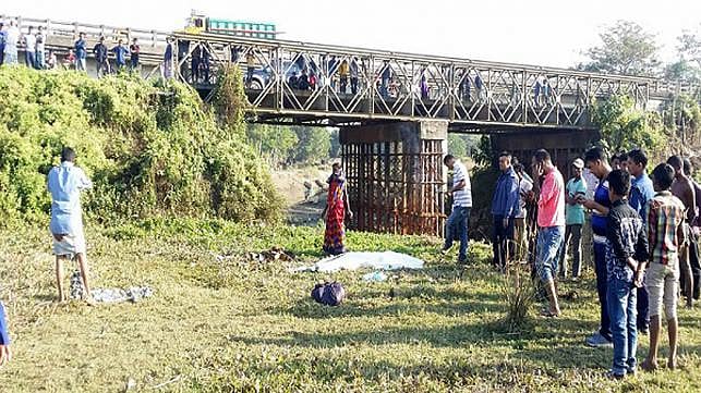 A dismembered female body has been found at Osmaninagar in Sylhet. Photo: Video-grab
