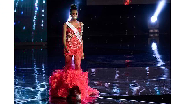 Miss Kenya Evelyn Njambi Thungu is pictured during the Grand Final of the Miss World 2016 pageant at the MGM National Harbor December 18, 2016 in Oxon Hill, Maryland. Photo: AFP