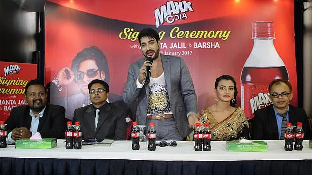 Ananta Jalil and Afiea Nusrat Barsha at the prgramme. Photo: