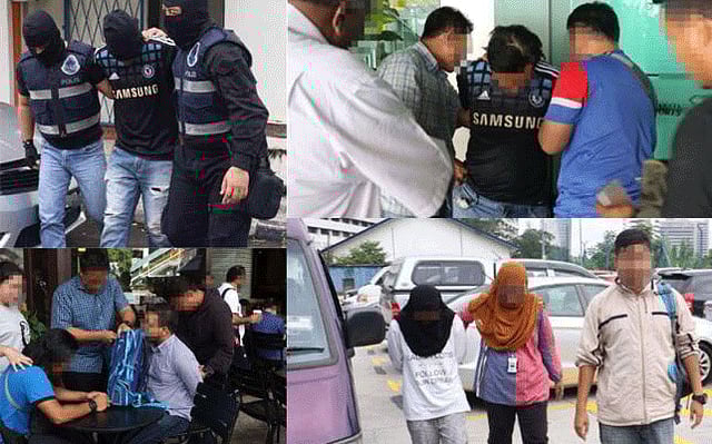 Malaysian police arrested four people including two Bangladesh for allegedly being involved with the Islamic State. Photo: Malaysian police