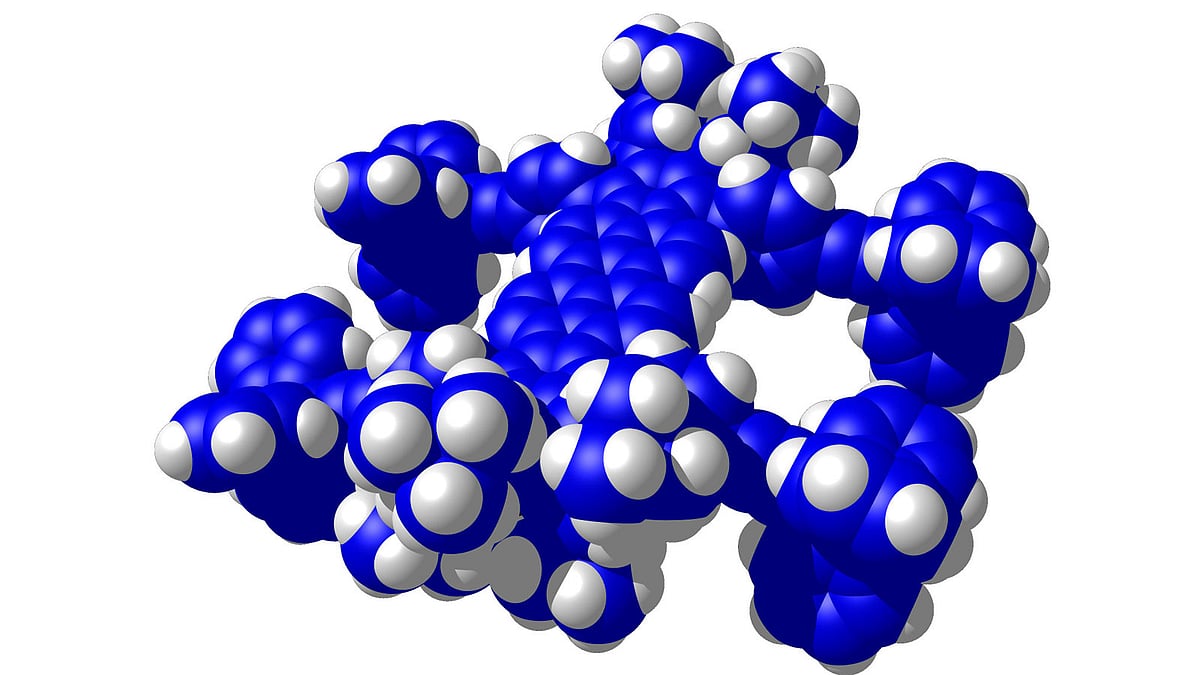 “Green Buggy”, the model of the synthesized nanoscale car for the Toulouse NanoMobile Club, the French team of the CNRS, which will participate in the Nanocar Race. Photo: AFP