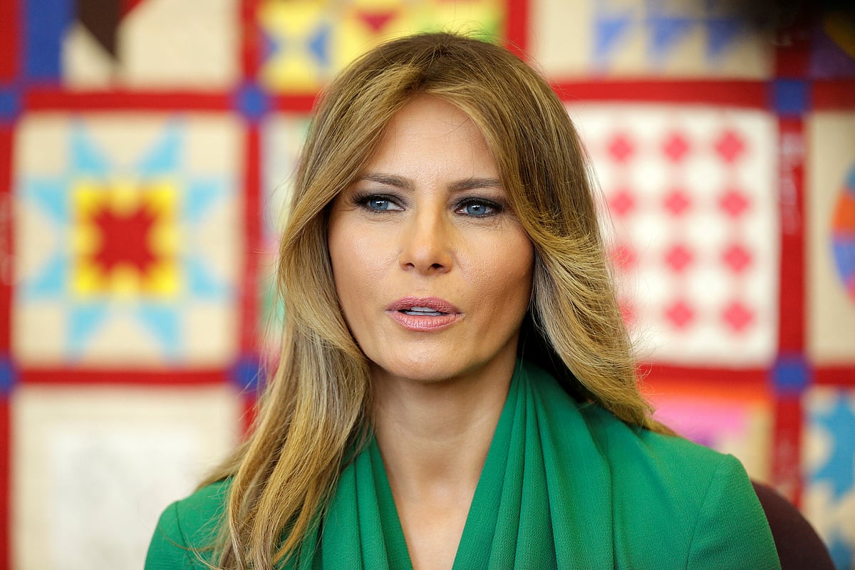 U.S. first lady Melania Trump speaks during a visit to Excel Academy Public Charter School in Washington, U.S., April 5, 2017. REUTERS