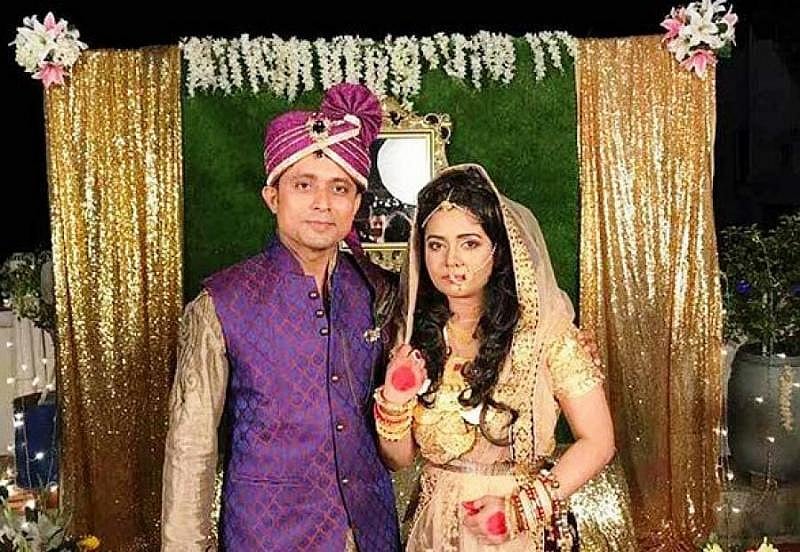 Mila with her husband Parvez Sanjari. Photo: Prothom Alo
