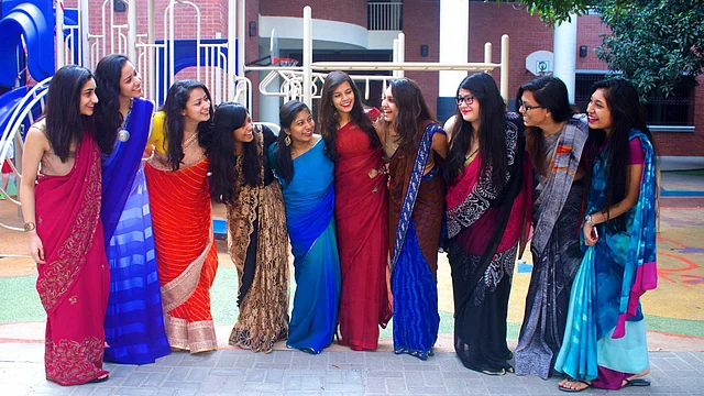 Ten friends having fun: Abinta Kabir (second from right), Tarishi Jain (fourth from right) and the writer (third from left).