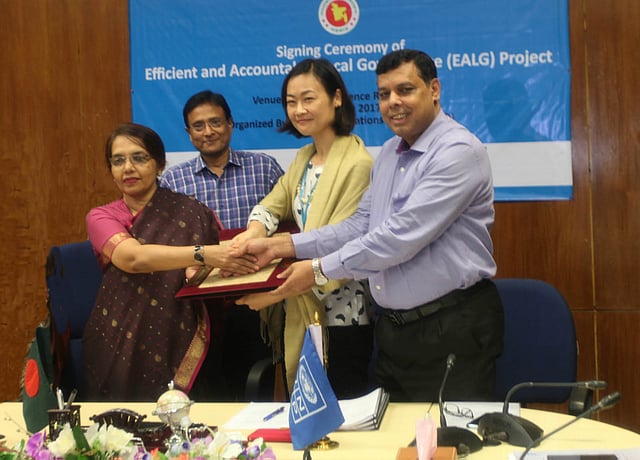 Govt, UNDP sign deal to strengthen local govt institutions. Photo: UNDP