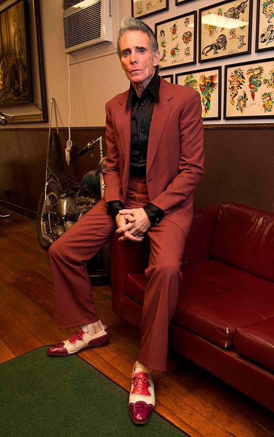 Mark Mahoney, Johnny Hallyday`s Tattoo artist, poses for AFP at the Shamrock Social Club on 6 December, 2017, in West Hollywood, California. Photo: AFP