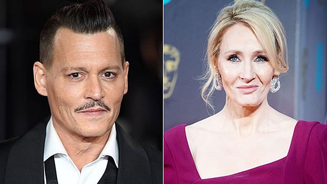 Johnny Depp and JK Rowling.