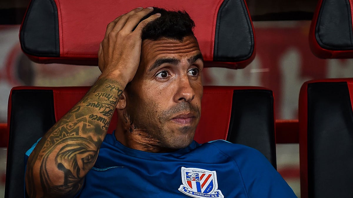 Tevez scored just four times in the Chinese Super League (CSL). AFP
