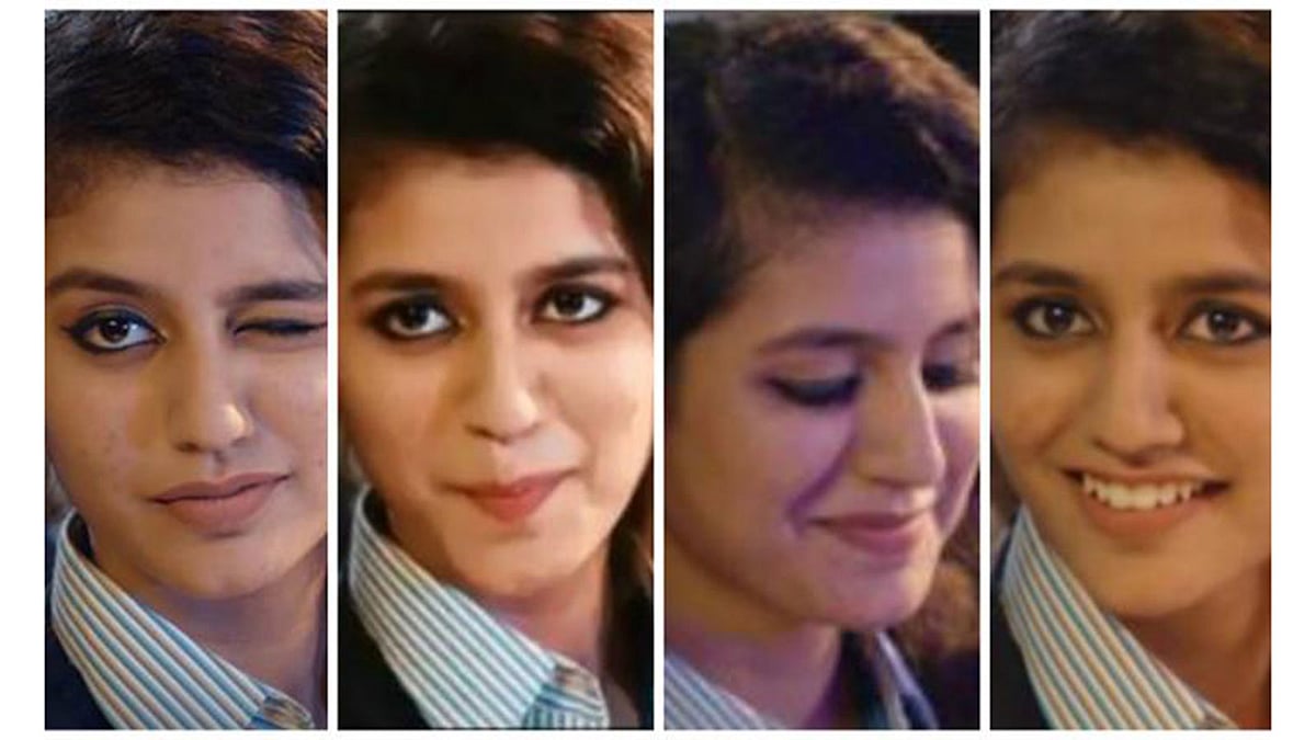 Priya Prakash Varrier in the 28-second clip.