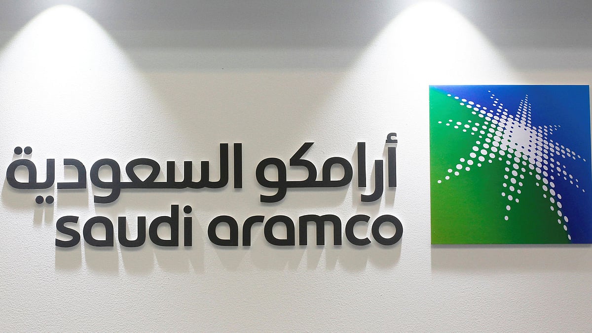 Logo of Saudi Aramco is seen at the 20th Middle East Oil & Gas Show and Conference (MOES 2017) in Manama. Reuters file photo