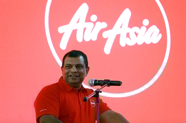 AirAsia Group CEO Tony Fernandes speaks during a news conference at AirAsia headquarters in Sepang, Malaysia on 13  December 2017. Photo: Reuters