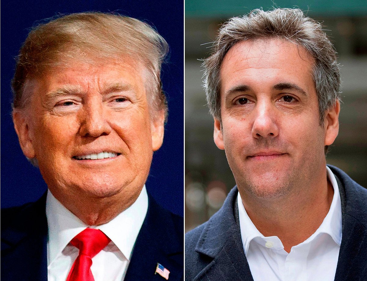 This combination photo shows president Donald Trump and attorney Michael Cohen. The audio recording of Trump and his then-lawyer, Cohen, captures the two men discussing hush money payments to a former Playboy model alleging an affair. Photo : AP