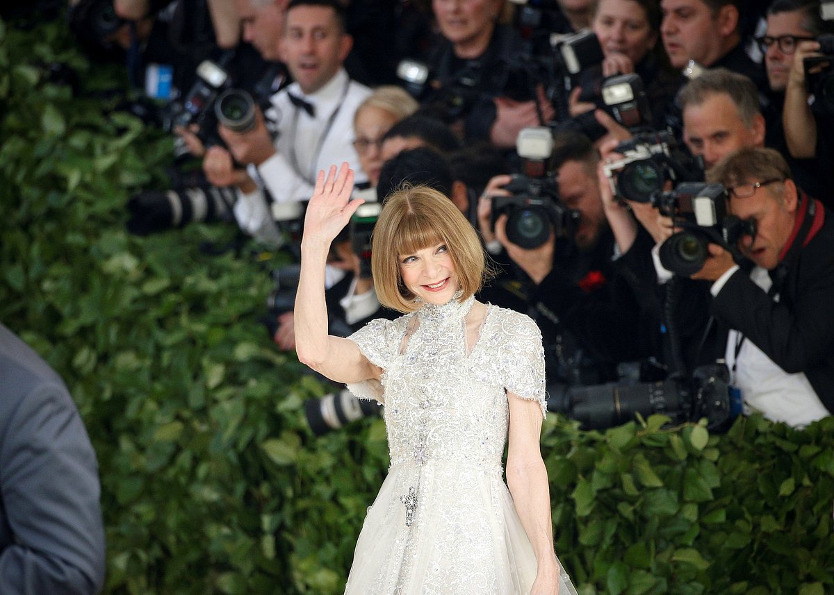 Vogue editor-in-chief Anna Wintour arrives at the Metropolitan Museum of Art Costume Institute Gala (Met Gala) to celebrate the opening of `Heavenly Bodies: Fashion and the Catholic Imagination` in the Manhattan borough of New York, US, 7 May 2018. Photo: Reuters