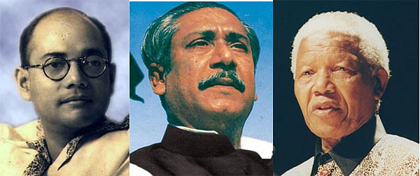 Netaji Subhas Chandra Bose, Bangabandhu Sheikh Mujibur Rahman & Nelson Mandela