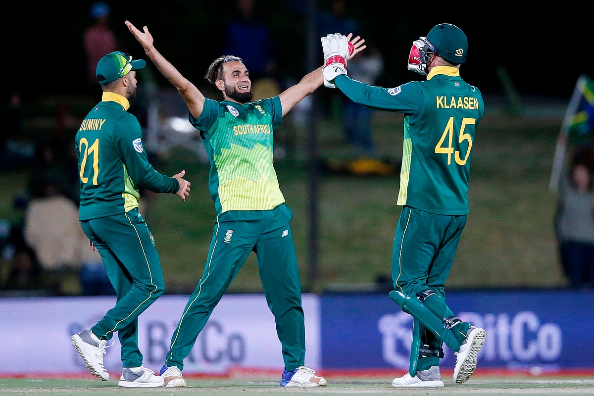 South Africa`s Imran Tahir. Photo: AFP
