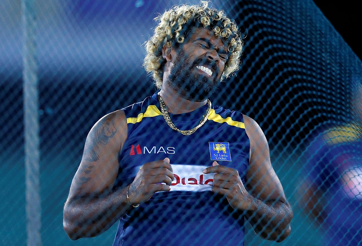 Sri Lanka’s Lasith Malinga reacts during a practice session ahead of their first One Day International cricket match with England in Dambulla, Sri Lanka on 8 October, 2018. Photo: Reuters