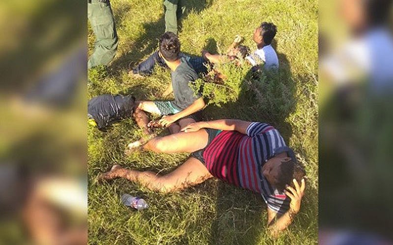 Four Bangladeshi nationals rescued from Rio Grande by Laredo Sector Border Patrol agents. Photo: US Border Patrol/Laredo Sector