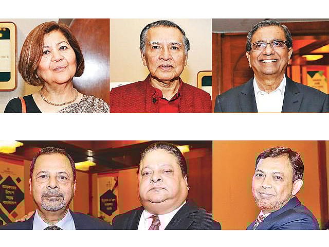 Rokia Afzal Rahman, Mahfuz Anam, Matiur Rahman, Atiqur Rahman, Arshad Waliur Rahman, and Kamrul Hassan.